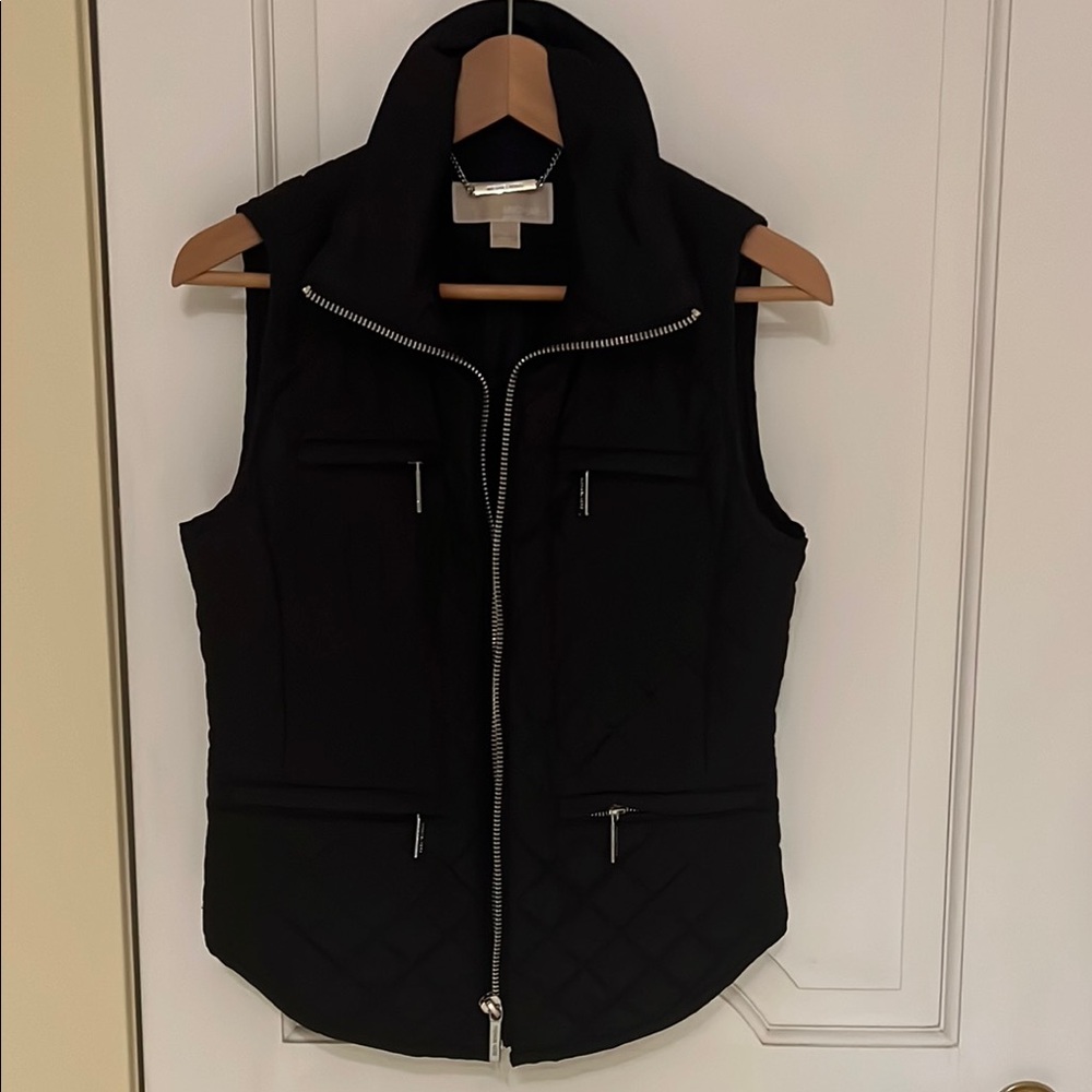 Black Quilted Vest